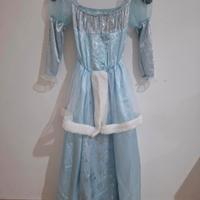 Vestito da principessa dei ghiacci per bambina 7–9