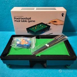 NUOVO Tavolo da Biliardo in Miniatura + Accessori