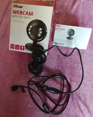 webcam videocamera fotocamera luci regolabili mic