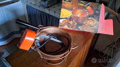 Paiolo in rame per polenta automescolante