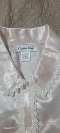 Pigiama in raso rosa cipria chistian dior