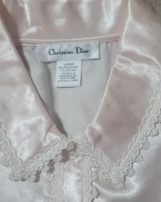 Pigiama in raso rosa cipria chistian dior
