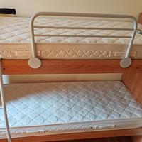 Letto a Castello + 2 Materassi Ortopedici 