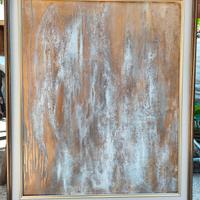 quadro l'astrazione 60x80 olio oro 