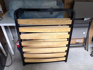 Rete letto singolo con doghe ripieghevole