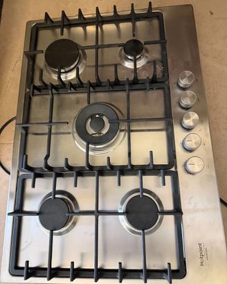 Piano cottura a gas Hotpoint 5 fuochi mai usato