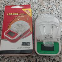 Caricabatterie universale usb-lcd