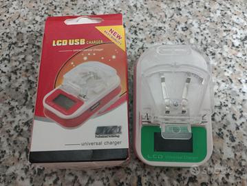 Caricabatterie universale usb-lcd