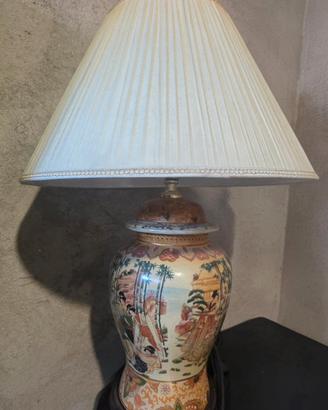 Lampada orientale in stile Satsuma