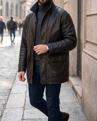 Giacca pelle made in italy