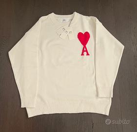 AMI PARIS Pullover in lana a intarsio ADC