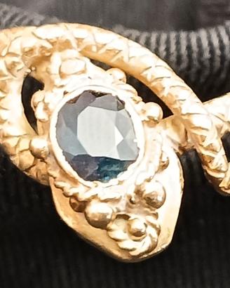 anello oro serpente 