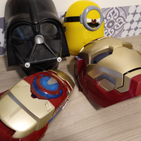 Maschera Iron Man e guanto sparadischi