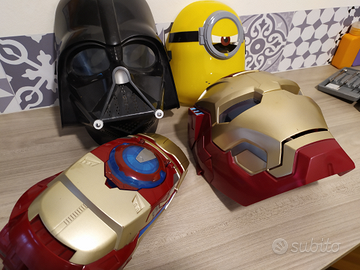 Maschera Iron Man e guanto sparadischi
