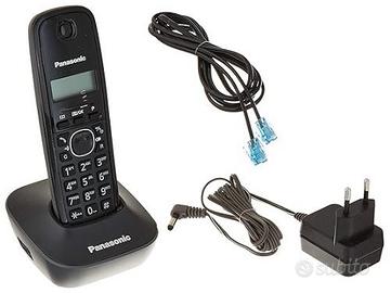 Panasonic KX-TG1611 – Telefono Cordless LCD Nero
