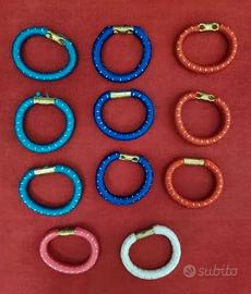 Lotto Braccialetti Elastici Artigianali Nuovi Barb