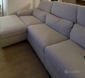 Divano Letto con Chaise Longue Contenitore