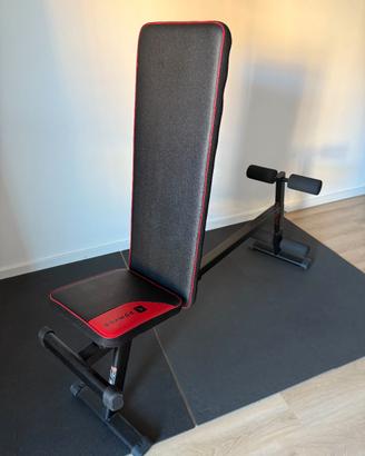 PANCA FITNESS CON SUPPORTO GAMBE REGOLABILE