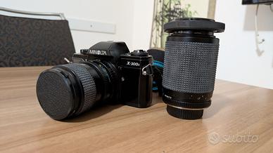 Minolta X-300S con obiettivi e scatole originali