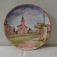 Piattino dipinto a mano dell'isola di Torcello (VE