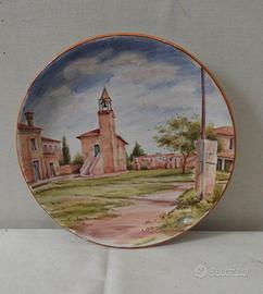 Piattino dipinto a mano dell'isola di Torcello (VE