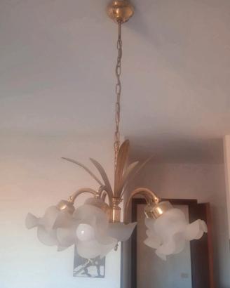 lampadario elegante dorato 