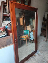 Grande specchio antico vecchio antiquariato vintag