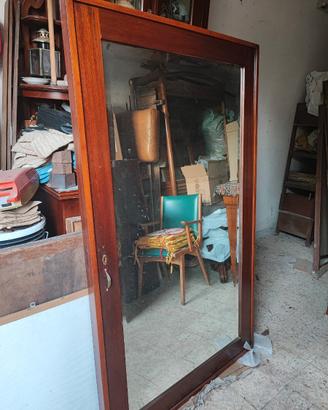 Grande specchio antico vecchio antiquariato vintag