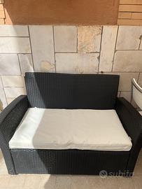 Set divani rattan da giardino