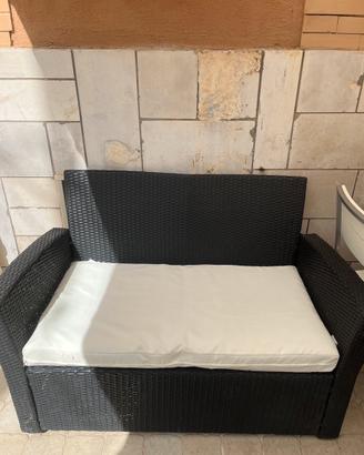 Set divani rattan da giardino