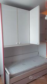 Armadio a ponte con letti singoli