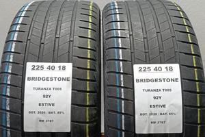 2 GOMME 225 40 18 BRIDGESTONE RIF3787