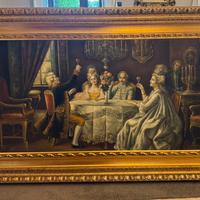 Quadto olio su tela con cornice