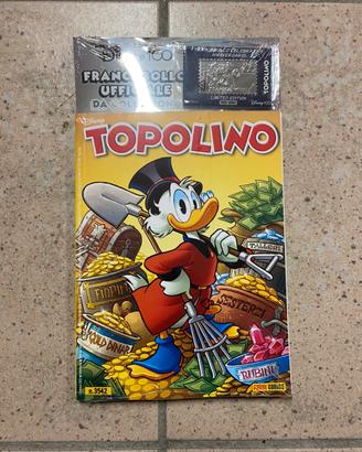 Topolino 3542 con francobollo nuovo incellophanato
