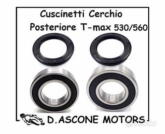 2 CUSCINETTI RUOTA POSTERIORE E PARAOLI TMAX 530 5