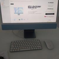 iMac 24 m1 celeste come foto