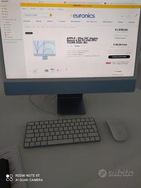 iMac 24 m1 celeste come foto