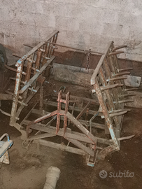 Erpice a denti fissi apribile in 3 lati