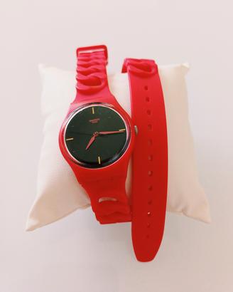 Swatch Cranberry Link GR164 Rosso,  doppio giro