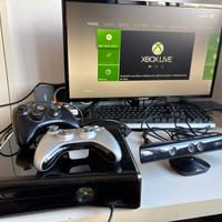 Xbox 360 con kinect e 6 giochi + raccoglitore gioc