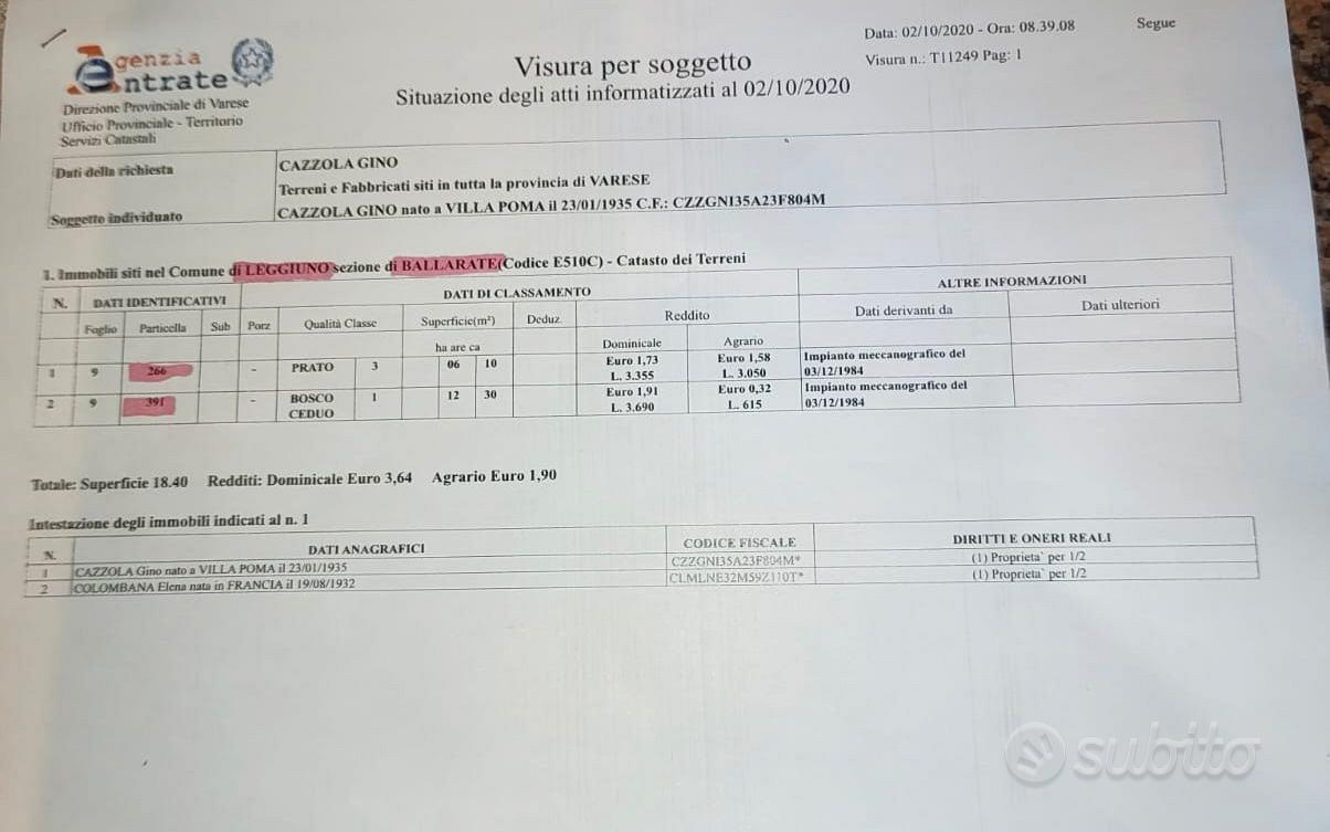 Terreni a Leggiuno a prezzo trattabile - Vista 3
