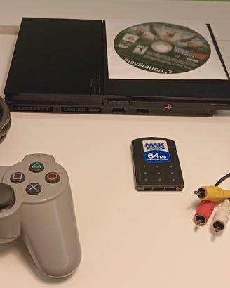 PlayStation 2 Slim  con gioco WWE + Accessori