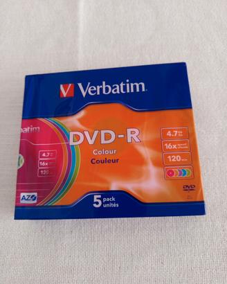 dvd- r Verbatim conf. 5 pezzi originali 