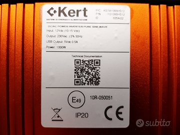 Inverter per camper 1000w