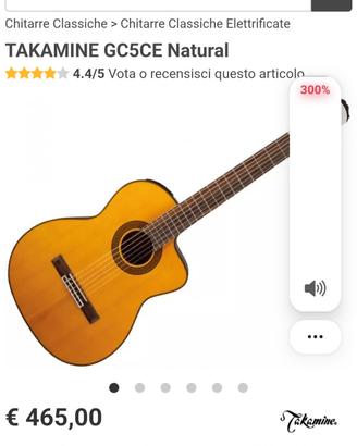 TAKAMINE chitarra classica e ampli BLACKSTAR 30wat