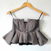 Bardot - Taglia 36 Eur - Top corpetto peplo 