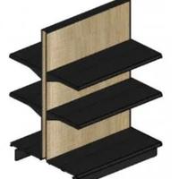 Scaffali metallo nero e legno