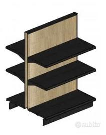 Scaffali metallo nero e legno