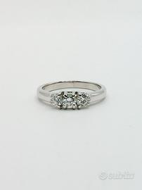 Anello oro 18 kt con diamanti ct. 0.60