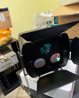 Effetto luce comandabile in sia analogico che dmx